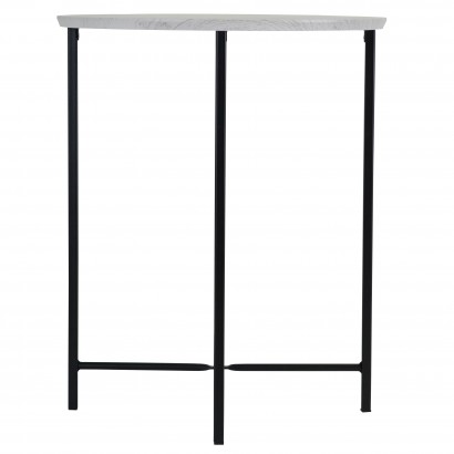 Стол журнальный BeautyStyle 16 (61х50х50) в стиле лофт, белый, бук