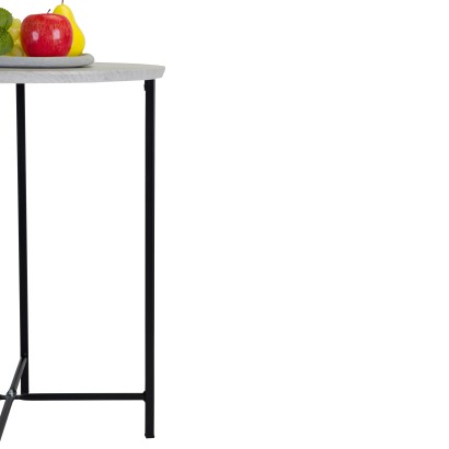 Стол журнальный BeautyStyle 16 (61х50х50) в стиле лофт, белый, бук