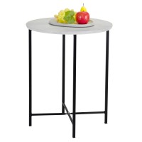 Стол журнальный BeautyStyle 16 (61х50х50) в стиле лофт, белый, бук Стол журнальный BeautyStyle 16 (61х50х50) в стиле лофт, белый, бук