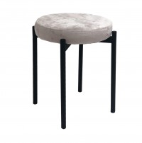 Табурет M DikLine, M02 бежевый, ножки черные