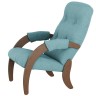 Кресло для отдыха Модель 61 (98х58х92) в скандинавском стиле, ультра минт, орех
