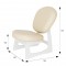Кресло для отдыха Смарт G Силуэт экокожа, каркас (81х55х78) в скандинавском стиле, ева 2, молочный дуб