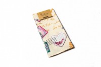 Набор полотенец рогожка, рисунок ПАРИЖ ваниль 50x60 - 2шт в уп. бежевый арт. 0001-1