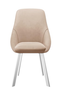 Стул DikLine 246 поворотный, Z128 бежевый, ножки белые