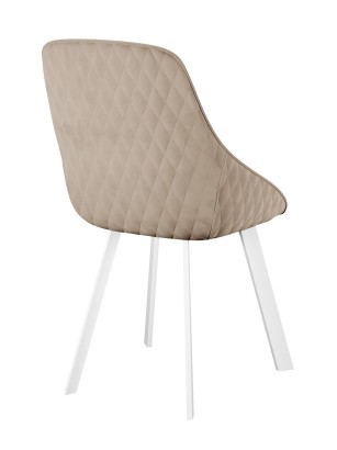 Стул DikLine 246 поворотный, Z128 бежевый, ножки белые