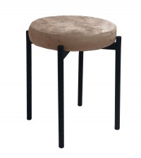 Табурет M DikLine, M05 шоколад, ножки черные