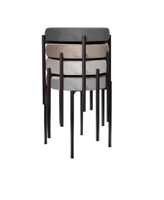 Табурет M DikLine, M05 шоколад, ножки черные