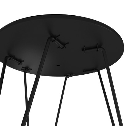 Столик журнальный Норд (46,2х40х40) в скандинавском стиле, черный