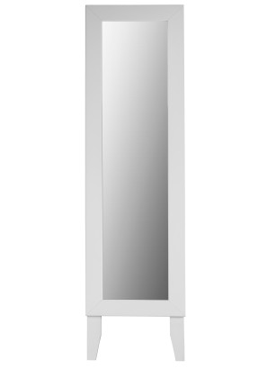 Зеркало напольное BeautyStyle 1 (130х35х45) в классическом стиле, белый