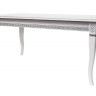 Стол обеденный Фидея 3 (76,5х120х70) в классическом стиле, белый, серебро