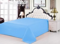 Простынь сатин классическая PRC-14, 160x220 голубой арт. PRC-14