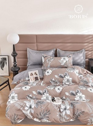 Комплект постельного белья на резинке Bodroom 1.5 сп., 2 сп., евро, семейный арт. R-033