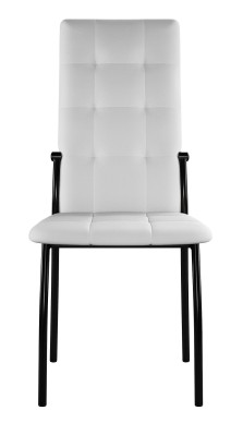 Стул DikLine ГАЛС-М каркас черный/к/з Pegaso белый