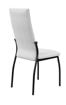 Стул DikLine ГАЛС-М каркас черный/к/з Pegaso белый