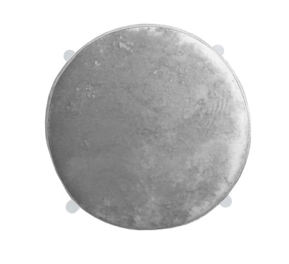 Табурет M DikLine, M13 светло-серый, ножки белые