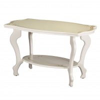 Стол журнальный Берже 1 (56х94х60) в классическом стиле, слоновая кость Стол журнальный Берже 1 (56х94х60) в классическом стиле, слоновая кость