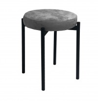 Табурет M DikLine, M14 серый, ножки черные