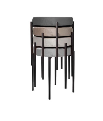 Табурет M DikLine, M14 серый, ножки черные