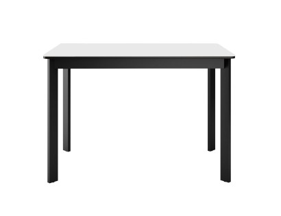 Стол DikLine LK110 Керамика Mono white (белый матовый) /подстолье черное/опоры черные