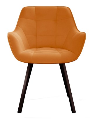 Стул DikLine 252 поворотный, B17 TERRACOTTA, ножки черные