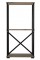 Подставка- стеллаж BeautyStyle 2 (102х52х32,8) в классическом стиле, дуб маррон, черный