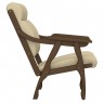 Кресло Вега 10 (95х63х90) в классическом стиле, крем, орех