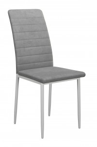 Стул DikLine ТЕКС каркас белый/ B22 GREY Стул DikLine ТЕКС каркас белый/ B22 GREY