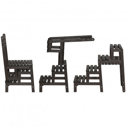 Стул-стремянка Массив (90,2х40х52,5) в классическом стиле, венге