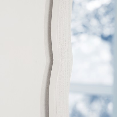 Зеркало навесное Берже (97х67х1,6) в классическом стиле, белый ясень