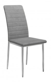 Стул DikLine ТЕКС каркас хром/ B22 GREY Стул DikLine ТЕКС каркас хром/ B22 GREY