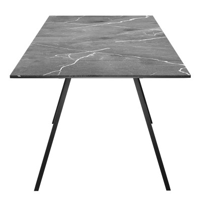 Стол DikLine DKL140 Керамика Черный мрамор/опоры черные (2 уп.)