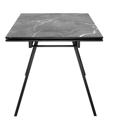 Стол DikLine DKL140 Керамика Черный мрамор/опоры черные (2 уп.)