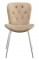 Стул DikLine 303 B03 BEIGE, ножки белые
