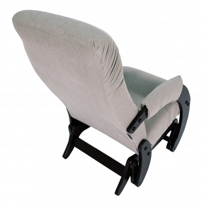 Кресло-маятник Модель 68 (97х59х88) в скандинавском стиле, ультра смок, венге