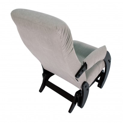 Кресло-маятник Модель 68 (97х59х88) в скандинавском стиле, ультра смок, венге