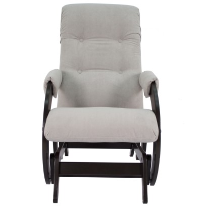 Кресло-маятник Модель 68 (97х59х88) в скандинавском стиле, ультра смок, венге