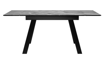 Стол DikLine DKL140 Керамика Серый мрамор/опоры черные (2 уп.)