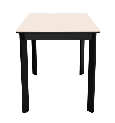 Стол DikLine LK110 Керамика Krater Perla (бежевый матовый) /подстолье черное/опоры черные