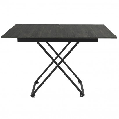 Стол универсальный трансформируемый АНДРЭ Loft ЛДСП (40х85х55) в стиле лофт, интра, чёрный