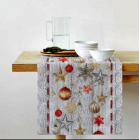 Скатерть-дорожка, рисунок Новогодняя звезда 50х220  арт. 30044-1