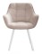 Стул DikLine 252 М поворотный, B03 BEIGE, ножки белые