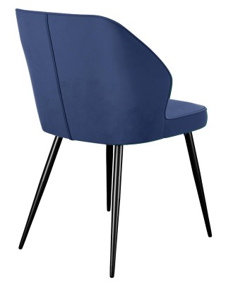 Стул DikLine 222М микровелюр Z20 синий, ножки черные