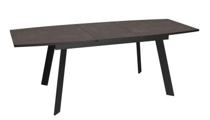 Стол DikLine XL160 хромикс бронза/черный/опоры черные