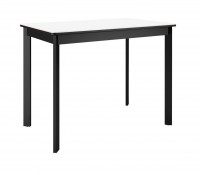 Стол DikLine LK90 Керамика Mono white (белый матовый) /подстолье черное/опоры черные
