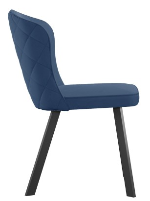 Стул DikLine 219 поворотный, B8 BLUE, ножки черные