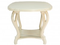 Стол журнальный Кофейный П (59х71х70) в классическом стиле, дуб шампань