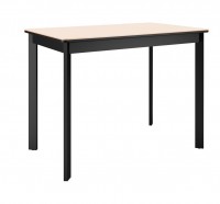 Стол DikLine LK90 Керамика Krater Perla (бежевый матовый) /подстолье черное/опоры черные