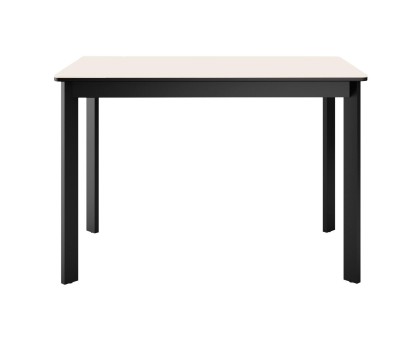 Стол DikLine LK90 Керамика Krater Perla (бежевый матовый) /подстолье черное/опоры черные