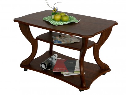 Стол журнальный Маэстро СЖ-02 (56х90х60) в скандинавском стиле, орех