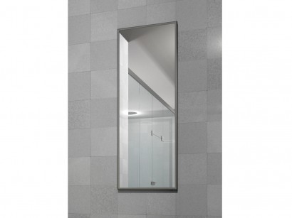 Зеркало настенное в раме Сельетта-6 (110х40х0,9) в классическом стиле, матовое серебро